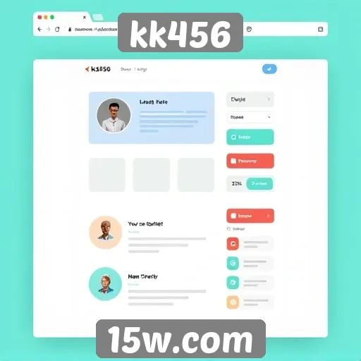 Análise da interface do usuário no site kk456